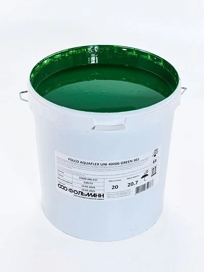 Серия водных печатных красок для невпитывающих материалов FOLCO AQUAFLEX UNI