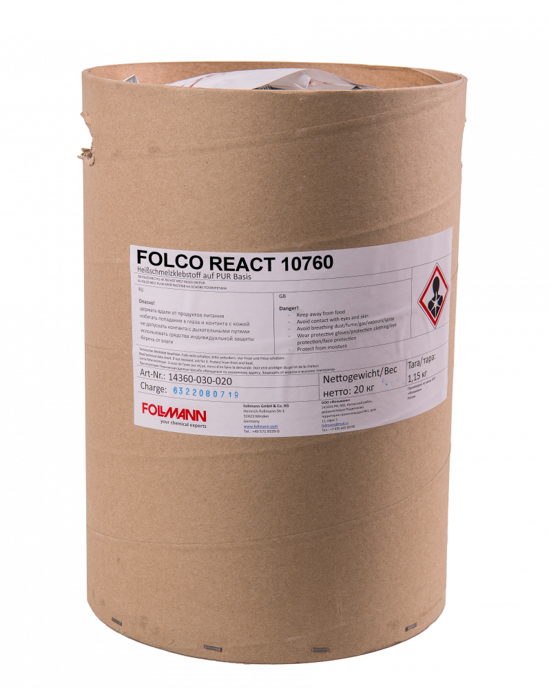 ПУР расплав FOLCO REACT 10760 для окутывания, 20 кг
