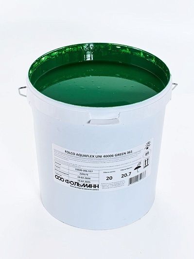 Серия водных печатных красок для невпитывающих материалов FOLCO AQUAFLEX UNI